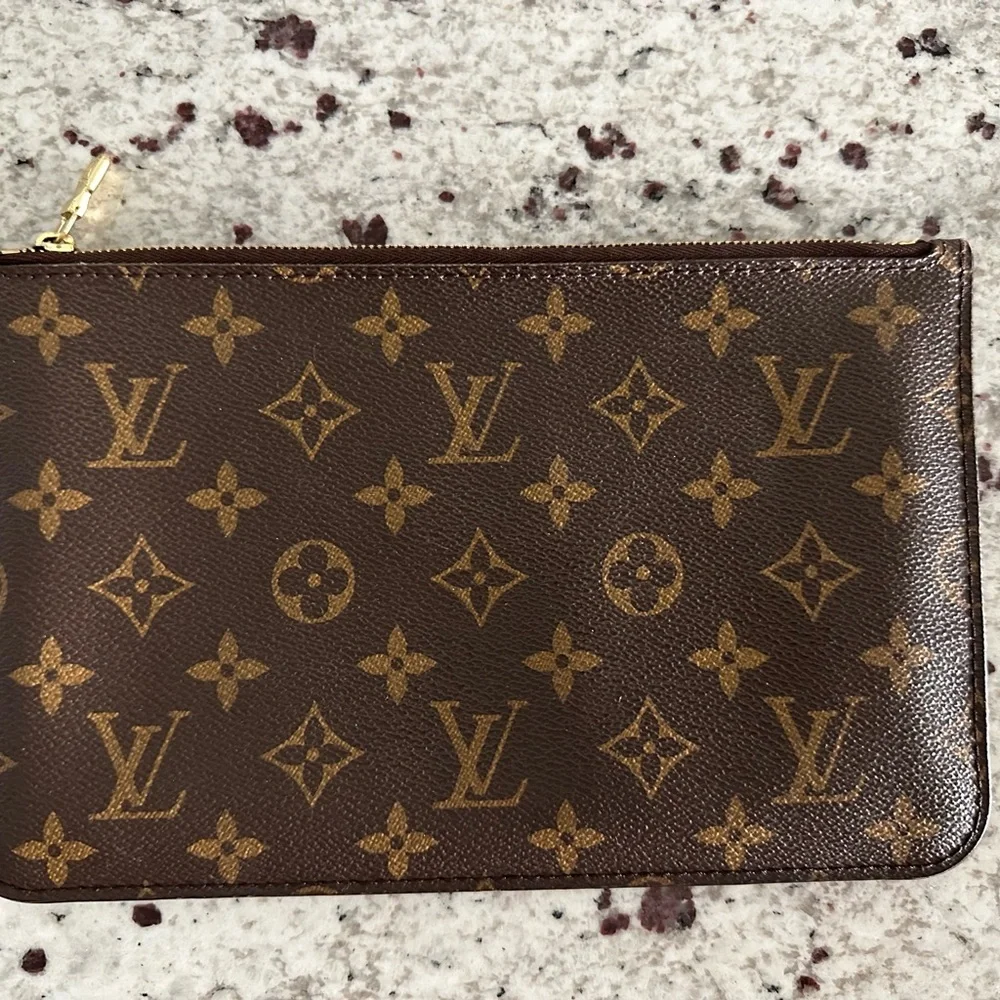 Authentic Louis Vuitton Monogram Oversized‎ Zip Pouch Bag